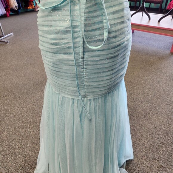 Precious Formals P21040 Size 6 Aqua Prom Dress/Formal Gown - Picture 8 of 8